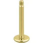 Wildcat Micro labret sans boule - 1,2 mm, 9,0 mm, Kultainen metalli