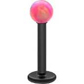 Wildcat Opal Ball Micro Labret - 10,0 mm, Light Hot Pink