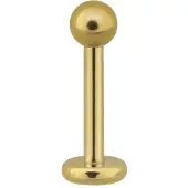 Wildcat Micro Labret - lävistyskoru - 8,0 mm, Kultainen metalli, 1,2 mm, 3,0 mm