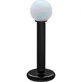 Wildcat Opal Ball Micro Labret - 10,0 mm, Valkoinen