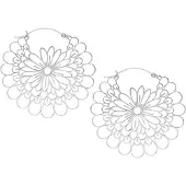 Wildcat Daisy Hoops - korvarenkaat - Hopeinen metalli