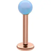 Wildcat Opal Ball Micro Labret - 10,0 mm, Vaaleansininen