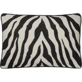 Broste Copenhagen Zebra Cushion Cover - Multi/patterned - L 60CM
