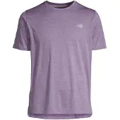 New Balance Men's Athletics T-Shirt Candied Violet Heather Lyhythihainen treenipaita S