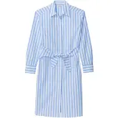 Calvin Klein Jeans Yarndye Cotton Poplin Shirtdress - Blue - S