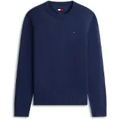 Tommy Hilfiger Neulepaita 'Tommy Flag Slim' laivastonsininen