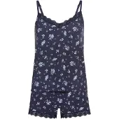 LASCANA Pyjama sininen / viininpunainen