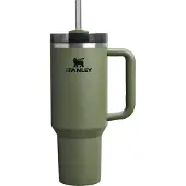 Stanley Quencher H2.O FlowState Tumbler ruostumaton tumbler-pullo ja pilli iso Dried Pine 1 kpl