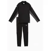 Puma Verryttelyasu Individualliga - Musta/valkoinen/varjoharmaa Lapset, koko 152 cm