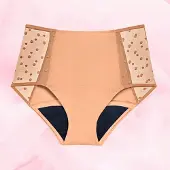 Libresse Niukan vuodon High Waist Dots -alushousut | Intimawear by
