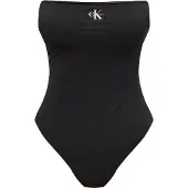 Calvin Klein Swimwear Uimapuku musta / valkoinen