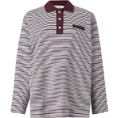 Copenhagen Studios Cph Poloshirt 1 Cotton Red Striped - Burgundy - M