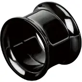 Wildcat Internally Threaded Thin Edge - tunneli - Musta metalli, 22,0 mm