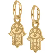 Wildcat Little Hamsa Hand Hoops