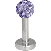 Wildcat Multi Jewelled Labret -lävistyskoru - 12,0 mm, Tansaniitti, 4,0 mm
