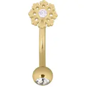 Wildcat Snowflake Micro Bananabell<!--641fd86cd0856--> - 1,2 mm, 8,0 mm, Kultainen metalli