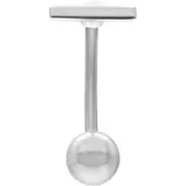 Wildcat Bar Micro Bananabell - lävistyskoru - 1,2 mm, 8,0 mm, Hopeinen metalli