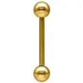 Wildcat Basic Micro Barbell - lävistyskoru - 1,2 mm, 6,0 mm, 3,0 mm, Kultainen metalli