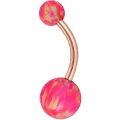 Wildcat Double Synthetic Opal Bananabell - 8,0 mm, Light Hot Pink