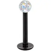Wildcat Multi Jewelled Labret - 8,0 mm, Aurora Boreale, 4,0 mm