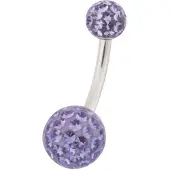 Wildcat Sealed Multi Jewelled Bananabell - 12,0 mm, Tanzanit, 5,0 mm/8,0 mm