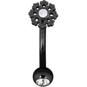 Wildcat Snowflake Micro Bananabell<!--641fd86cd0856--> - 1,6 mm, 10,0 mm, Musta metalli