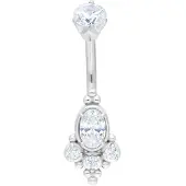 Wildcat Oriental Bindi Bananabell<!--63f8bba581a96--> - 8,0 mm, Hopeinen metalli