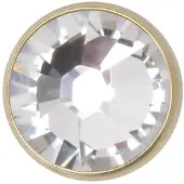 Wildcat Jewelled Disc for Internally Threaded - Kristallklar, 4,0 mm, 1,2 mm, Gold