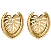 Wildcat Ear Saddles Monstera<!--63eb14c319656--> - Kultainen metalli, 25,0 mm