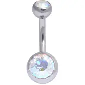 Wildcat Double Jewelled Bananabell - Banaanikoru - 1,6 mm, 8,0 mm, Aurora Boreale, Hopeinen metalli