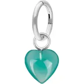 Wildcat Stone Heart Belly Ring - napakoru - Vihreä, 7,0 mm