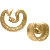 Wildcat Ear Saddles Snake - Kultainen metalli, 16,0 mm