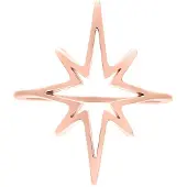 Wildcat Polar Star Ring - sormus - Ruusukultainen metalli, 18,0 mm