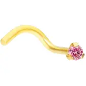 Wildcat Golden Jewelled Prong - nenäkoru - Vaaleanpunainen