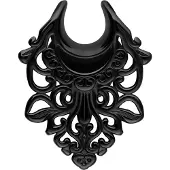 Wildcat Ear Saddles Baroque - Musta metalli, 10,0 mm