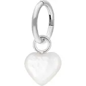Wildcat Stone Heart Belly Ring - napakoru - Valkoinen, 9,0 mm