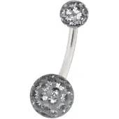 Wildcat Sealed Multi Jewelled Bananabell - 12,0 mm, Diamantschwarz, 5,0 mm/8,0 mm