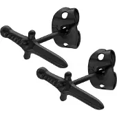 Wildcat Sword Earstuds - nappikorvakorut - Musta metalli