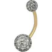 Wildcat Sealed Multi Jewelled Bananabell - 10,0 mm, Diamantschwarz, 5,0 mm/8,0 mm