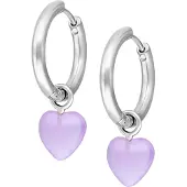 Wildcat Little Heart - korvarenkaat (pari) - Ametisti