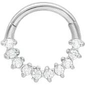 Wildcat Glamorous Septum Clicker<!--63e1feda95e0d--> - Hopeinen metalli