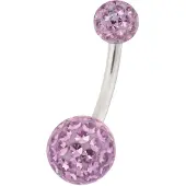 Wildcat Sealed Multi Jewelled Bananabell - 8,0 mm, Hellamethyst, 5,0 mm/8,0 mm