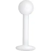 Wildcat Valkoinen labret - lävistyskoru - 1,2 mm, 8,0 mm, 3,0 mm