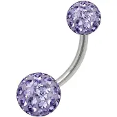 Wildcat Sealed Multi Jewelled Bananabell - 10,0 mm, Tanzanit, 6,0 mm/8,0 mm