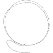 Wildcat Doublerow Belly Chain - vatsaketju - Hopeinen metalli