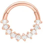 Wildcat Glamorous Septum Clicker<!--63e1feda95e0d--> - Ruusukultainen metalli