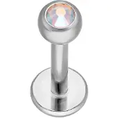 Wildcat Jewelled Micro Labret -lävistyskoru - 7,0 mm, Aurora Boreale