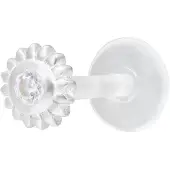 Wildcat Ice Flower Push-Fit Labret - Lävistyskoru