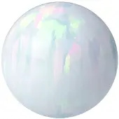 Wildcat Synthetik Opal Ball - lävistyspallo - 1,6 mm, 5,0 mm, Valkoinen