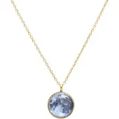 Wildcat Moon Necklace - kaulakoru pyöreällä riipuksella - Kultainen metalli